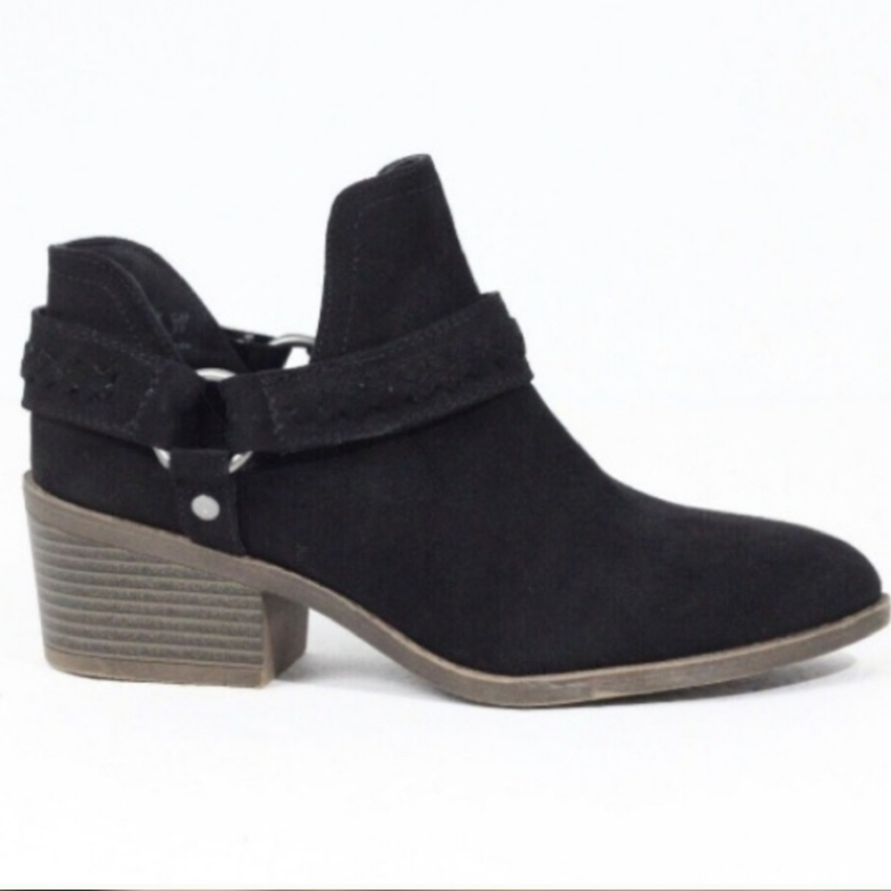 Fergalicious Black Suede Western Boots Size 7.5